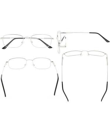 Eyekepper Bendable Titanium Reading Glasses for Men & Women - Silver +2.00 Readers - Buy Online on GoSupps.com