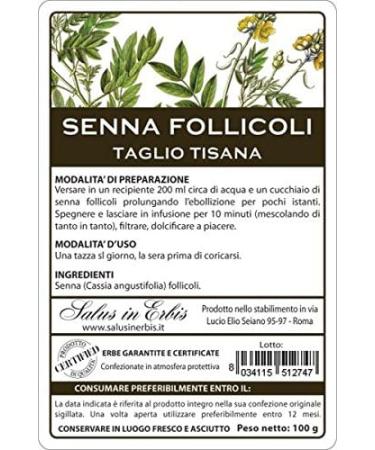 SENNA (CASSIA) Follicoli taglio tisana 100 g - Buy Online on GoSupps.com