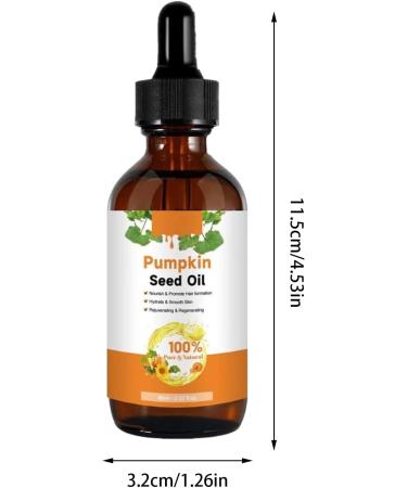  Goowafur Organic pumpkin oil for hair pumpkin seed oil for hair growth eyelashes and eyebrows skin massage hair oil natural organic pumpkin oil against - Buy Online on GoSupps.com