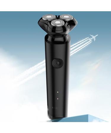 Head Shavers for Bald Men Electric Shaver Razor for Men 3D Rechargeable Rotary Shaver Anti-Pinch Electric Razor for Shaving Face Magnetic Shaver Head Black