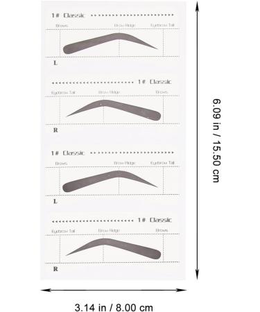 TOPBATHY Pochoirs Sourcils Jetables en Papier 6 Mod les Diff rents pour Maquillage Pr cis Autocollants Sourcils pour Femme Outil Compact et Pratique Facile - Buy Online on GoSupps.com