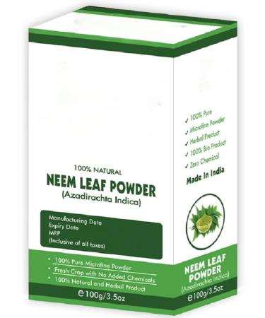 Neem Powder for Face Pack Neem Powder for Hai r for Skin No Added Chemicals- 100 Grams - Buy Online on GoSupps.com