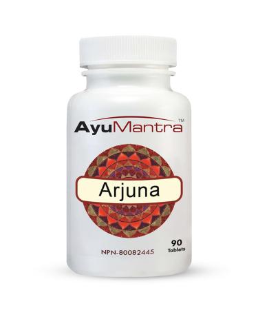 AyuMantra Organic Arjuna (Terminalia Arjuna) Tablets - 90 Tablets 1000mg