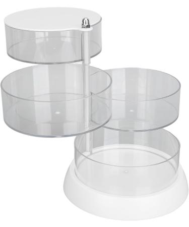 Makeup Sponge Holder 4 Layers Rotate Powder Puff Box Transparent Organizer Storage for Cosmetic Sponges Jewelry - Buy Online on GoSupps.com