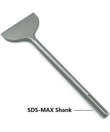 SPKLINE 4.5 Inch Wide Machine Sharpened Tile & Thinset Removal Scaling Chisel Bit Thinset Scraper & Floor Scraper  SDS MAX Shank Semicircle Shape Scaling Blade  (4.5" X 14") - Buy Online on GoSupps.com