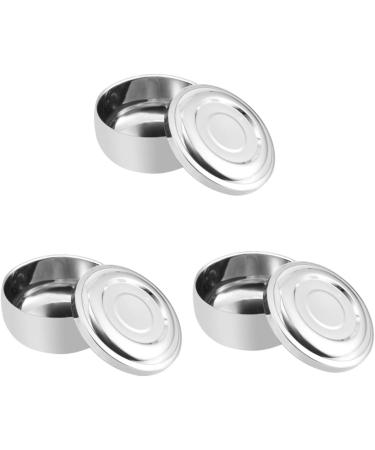 Beavorty 3-Piece Bamboo & Stainless Steel Shaving Soap Bowl Set Rustproof Shaving Containers for Men - Buy Online on GoSupps.com