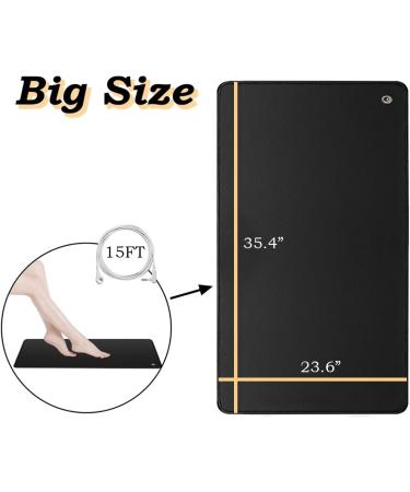 Grounding Mat for Bed - Earthing Therapy & Balance | Improve Sleep & Health | 60x90cm Yoga Mat - Buy Online on GoSupps.com
