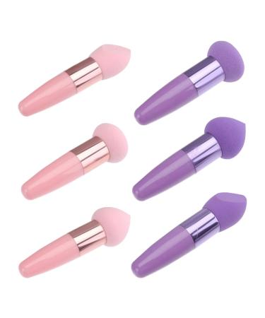 Ciieeo 2 Sets Beauty Pen Makeup Sponge Handheld Makeup Pen Face Sponges Face Tools Foundation Sponge Face Cleaning Facial Powder Sponge Dry Wet Cosmetic Brush Girl Makeup Tools Makeup Egg