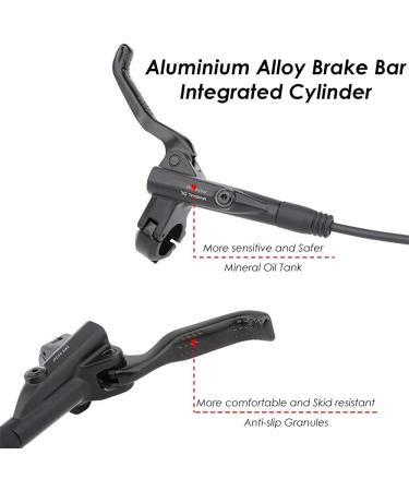 JFOYH 4-Piston MTB Hydraulic Brake Set with 160mm Floating Disc Rotors - Front and Rear Disc Brake Kit MT2000- Pre-Bled, Original Pads Included - Buy Online on GoSupps.com