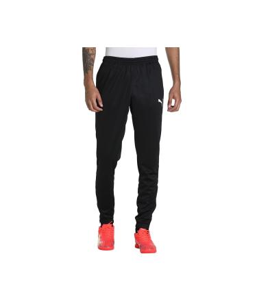 PUMA Men's Jogging Pants Teamrise Poly Training Pants Puma Black-puma White L Solid Color