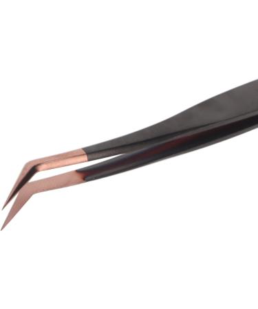 Premium Rose Gold Eyelash Extension Tweezers - Stainless Steel Volume & Individual Precision Tools for Makeup - Buy Online on GoSupps.com
