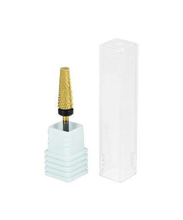 VOCOSTE Nail Drill Bits Tungsten Steel Nail Art Tools Gold Tone
