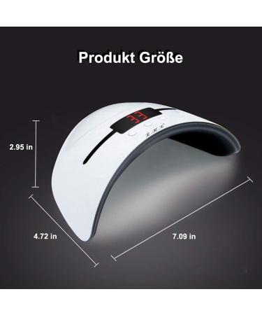 LKE UV Lamp for Gel Nails - 36W Portable Nail Dryer with USB Charging 30/60/90s Timer LCD Display & Infrared Sensor - Perfect for All Gel Types - Buy Online on GoSupps.com