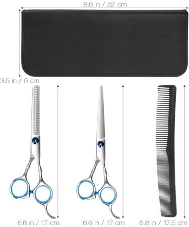 Barber Tools Hairdressing Scissors Set Hair Thinning Scissors Barber Shears Hair Cutting Scissors with Barber Cape - Buy Online on GoSupps.com