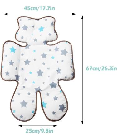KAKIBLIN Soft Head Neck Support Cushion Pillow - Gray Star | For Car Seat, Pushchair, Baby Carrier - Buy Online on GoSupps.com