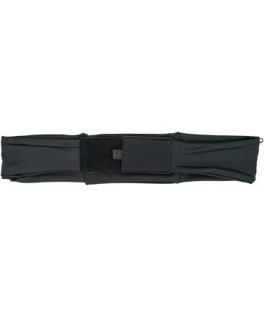 3 Pocket Adjustable Running Belt Waist Pack Fanny Pack for Working Out | Sweat Resistant Backing | Fits All iPhone Models | Black/Black Small/Medium - Buy Online on GoSupps.com