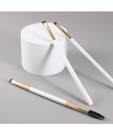 Flat Angled Eyebrow Brush & Fine Angled Eyeliner Brush & Eyelash Brush Set ENZO KEN Fine Angled Brow Brush Flat Eyebrow Brush Eyeliner Brush Fine Angled Winged Eyeliner Brush Angled. White 163-3P 6in.L 163-3Pc-White - Buy Online on GoSupps.com