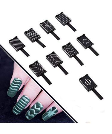 Cat Eyes 3D Magnet Stick 9 Styles choose Magnet Drawing Vertical Stick for Nail Polish Gel 3D Magic Nail Tool