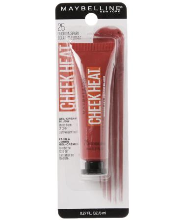 Maybelline Cheek Heat Gel-Cream Blush Fuchsia Spark - 0.27 fl oz (8 ml) | Long-lasting Radiance - Buy Online on GoSupps.com