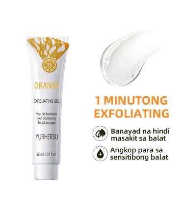 Buy Facial Orange Exfoliating Gel | Natural Peel Scrub for Deep Cleansing & Moisturizing - 2.02 fl. oz | QNJ - International Shipping Available - Buy Online on GoSupps.com