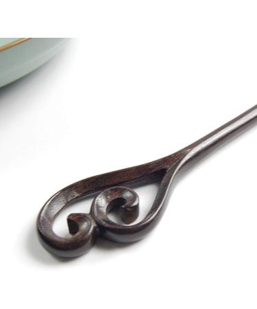 Lurrose 1pc Natural Ebony Hair Chopsticks Vintage Hairpin Wooden Hair Stick for Women Lady - Buy Online on GoSupps.com