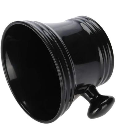 Buy Black Plastic Shaving Bowl for Men Foam Shaving Shell with Handle | Perfect for Soap & Cream - Buy Online on GoSupps.com