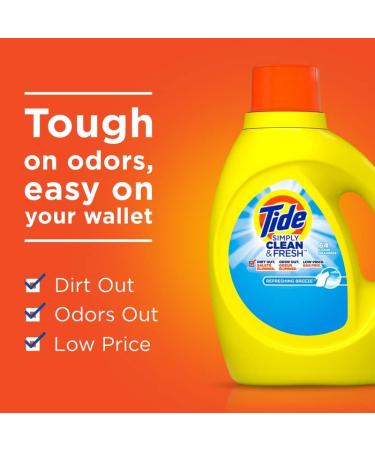 Tide Simply Clean & Fresh Laundry Detergent 31 oz - Refreshing Breeze Scent (Pack of 6) | Buy Internationally - Buy Online on GoSupps.com