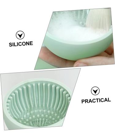 DOITOOL Cleanser of Makeup Brush Cosmetic Brush Cleaner Eyeshadow Brush Cleaner Mat Silicone Brush Cleaning Pad Makeup Brush Scrubber Facial Cleaner Japanese-style Cleaning Bowl Silica Gel - Buy Online on GoSupps.com
