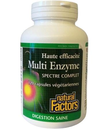 Natural Factors Multi Enzyme Full Spectrum 120 Capsules - Buy Online on GoSupps.com