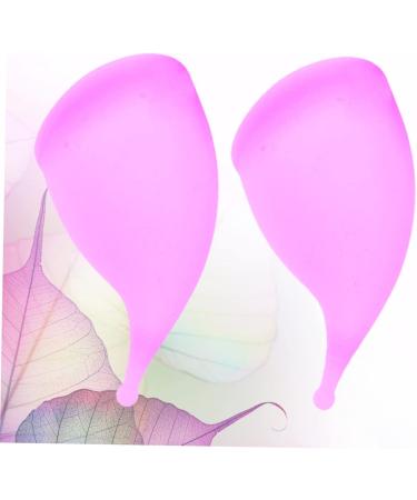 JECOMPRIS Menstrual Cup - 2pcs Silicone Period Cup for Women - Medical Grade Violet Purple - Eco-Friendly & Comfortable - Buy Online on GoSupps.com