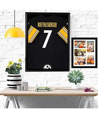 Large Jersey Display Case | Shadow Box Frame with Lock | UV Protection | Wall Mount | Sport Shirt Basketball Football Baseball Soccer Hockey | Black - Buy Online on GoSupps.com