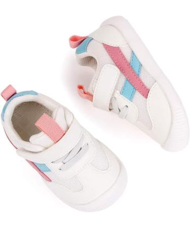 MK MATT KEELY Baby First Walking Shoes - Toddler Anti-Slip PU Leather Sneakers (4.5 UK, Pink) - Buy Online on GoSupps.com