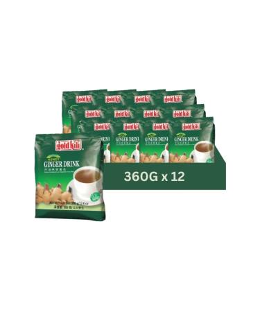 Gold Kili Ginger Drink 360g (BOX OF 12) Instant Ginger Tea 20 Sachets Pack X 12 (TOTAL 240 Sachets).