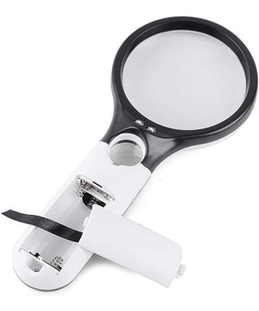 Magnifying Glass Multipurpose Portable Magnifier 3X Hand-Held Reading with a Light Lens 45 Times The Elderly Children Reading Books Reading Optical Lenses with Led Lights Made in China - Buy Online on GoSupps.com