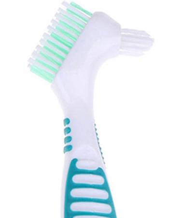 Suicra Denture Cleaning Brush - Soft Multi-Layered Y-Shape Toothbrush for Oral Care | Blue - Ideal for False Teeth & Household Use - Buy Online on GoSupps.com