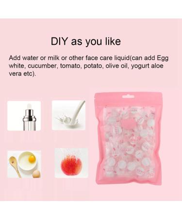 100 Pcs Compress Facial Masks - DIY Skin Care Non-Woven Fiber Paper Masks for Hydration & Rejuvenation - Buy Online on GoSupps.com