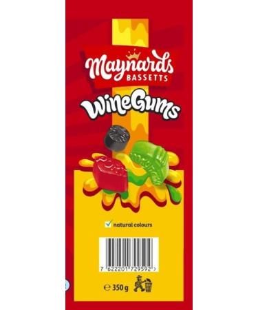 Maynards Bassetts Winegums 350g - Delicious Chewy Fruit Candy - Buy Online on GoSupps.com