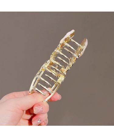 LNYHLXS Alloy ClipTemperamentFeather Hair ClipStraight ClipCoiled Hair Large Headwear 1 count (Pack of 1) Metallic - Buy Online on GoSupps.com
