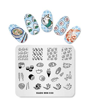 KADS New Nail Stamping Plate Cute Nail Art Stamp Template DIY Image Template Manicure Stamp Plate Stencil Tools (030)