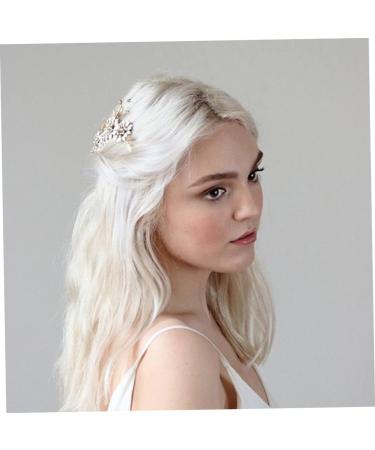 Housoutil Rhinestone Hair Side Comb Hair Rhinestones Bridal Hair Clip Rhinestone Bridal Side Combs Floral Vintage Hair Bridal Shower Headpiece Hair Pin Bride Wedding Crystal Flower - Buy Online on GoSupps.com