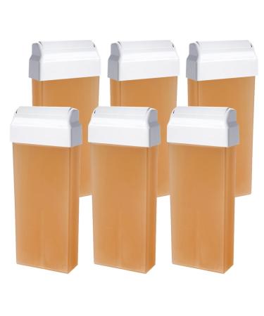 Wax cartridge Decor Natural with large roller 100 ml 6 pieces
