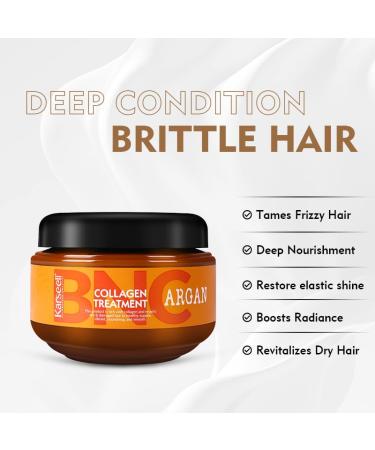 Buy Karseell BNC Collagen Hair Treatment - Deep Repair Argan Oil Mask for All Hair Types - 18.6 oz (550ml) - Revitalize Dry Damaged Hair - Buy Online on GoSupps.com