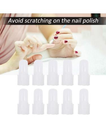Uxsiya 10Pcs/Set Finger Nail Protector Tips Barrier Protector Gel Nail Tips Forms Acrylic Nail Tips Full Cover Shield Nails for Nail Protection - Buy Online on GoSupps.com