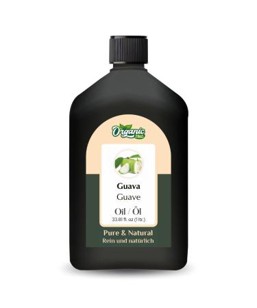 ORGANIC ZING Organic Zing Guava Oil (Guajava) - Pure and Natural Essential Oil for Skin Care Hair Care Aromas and Diffusers - 1000ml