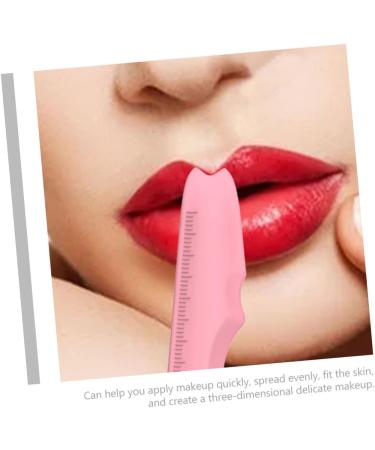 Ipetboom 2pcs Silicone Beauty Ruler Eyeliner Pencil Eyebrow Template Eyeshadow Stencils Aid With Wings Cream 15X4.15CM Pink-1 - Buy Online on GoSupps.com