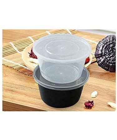 Dinner 600 Boxes Transparent Plastic Disposable Soup Bowls Chutney Bowls Storage Box with Lid Food Containers Fast Food Takeaway Packaging Box 750ML (Color : Black) - Buy Online on GoSupps.com