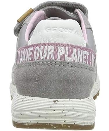 Geox Girl's B Alben C Sneakers - 7 UK - Grey | Lightweight & Breathable Footwear - Buy Online on GoSupps.com