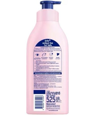 Nivea Body Radiant Rose White Lotion 525ml Whitening with Rose Extract and Argan Oil - Buy Online on GoSupps.com