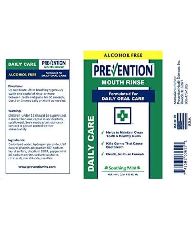 Alcohol-Free Hydrogen Peroxide Mouthwash 4 Pack - Gentle Daily Care Mouthwash - Buy Online on GoSupps.com