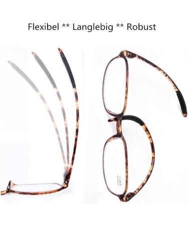 DOOViC Blue Light Filter Computer Reading Glasses TR259-C for Unisex | 9 Colors C5 Brown Tortoiseshell 1.75x Magnification - Buy Online on GoSupps.com